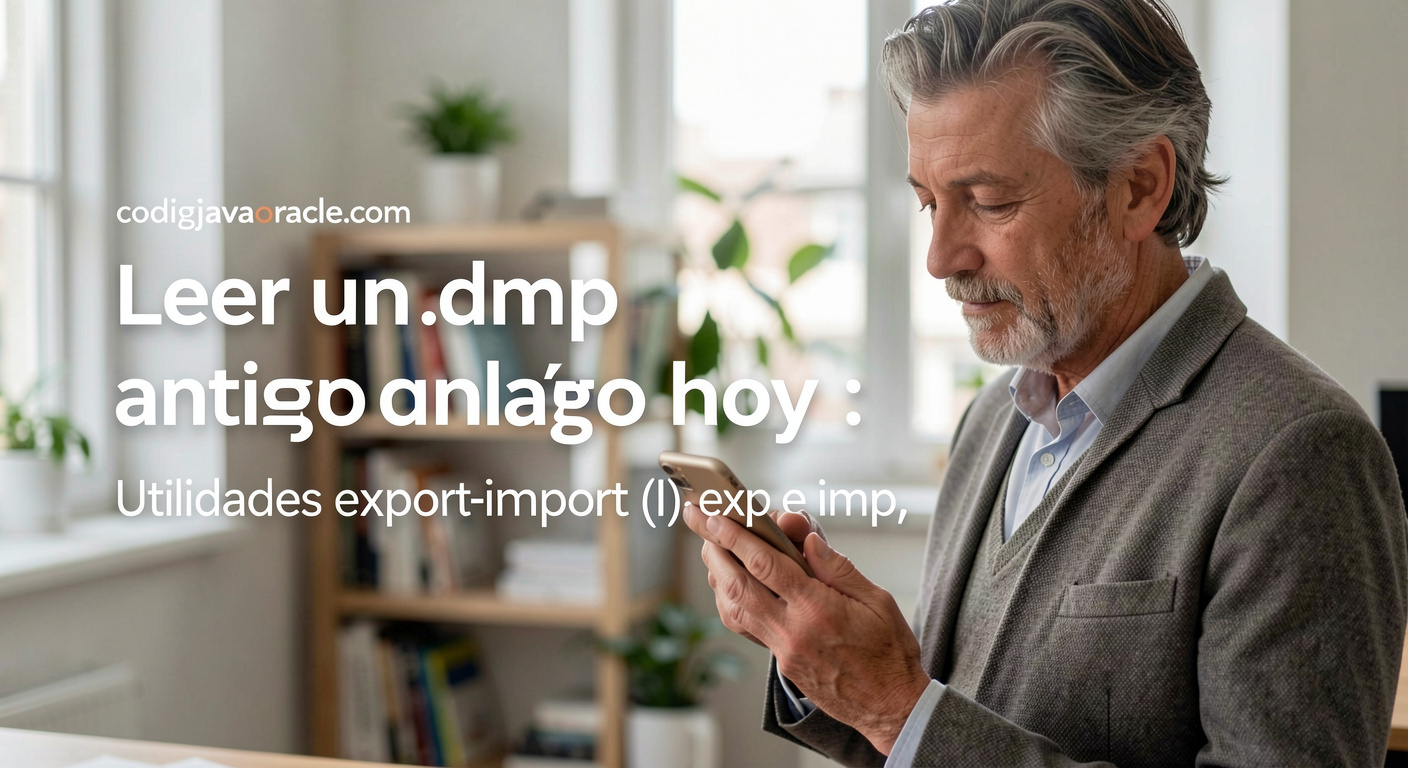 Leer un .dmp antiguo hoy : Utilidades export/import (I): exp e imp, las clásicas
